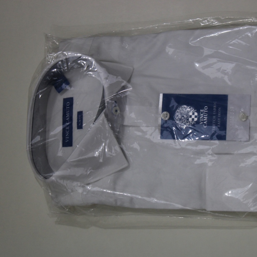 Vince Camuto Men's Slim-Fit Stretch Solid French Cuff Dress Shirt